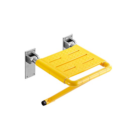 MGMDIAN Bagno Pieghevole Sedile Doccia Bagno Sgabello Parete Bagno allargamento Accessori da Bagno (Color : Yellow)