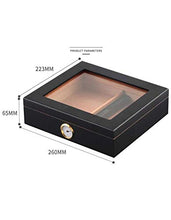 Legno di Cedro Viaggi Cigar Humidor Box con umidificatore igrometro Humidor Cigar Box teca di vetro Humidor Fit 20-30 Sigari