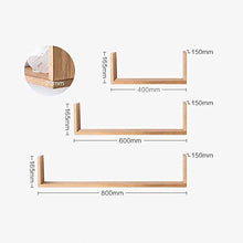 RCLD Una partizione Fadinghlr-Mensola Research Natural Solid Oak Foto di Famiglia Style Gallery Design Compatto di Lunga Durata Wood Texture Forte (Color : Wood Color)