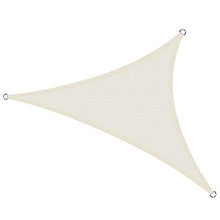 Cool Area Tenda a Vela Triangolare 4 x 4 x 4 Metri, Vela Ombreggiante Impermeabile Protezione Raggi UV per Giardino Balcone Terrazza, Crema
