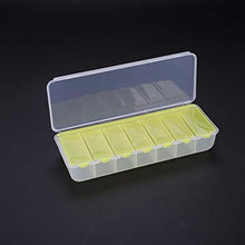 BGSFF Portapillole settimanale da 7 Giorni Portapillole per medicinali Dispenser per contenitori per Tablet Organizer Portapillole Separatori Coperchi con Clip Portapillole da Viaggio mu
