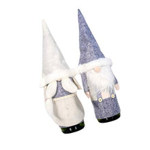 Vosarea 2 PZ Natale Copertura di Bottiglia Gnomo Natale Copertura della Bottiglia di Vino Ornamento Bottiglia Decorazione della Tavola di Natale