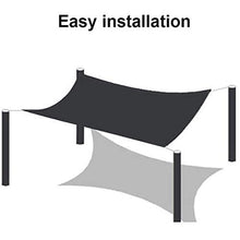 MAIZ - Rete parasole in tessuto per vele, telo parasole in rete, resistente ai raggi UV, 90% di ombreggiatura, per giardino, fiori, piante, balcone, copertura permeabile