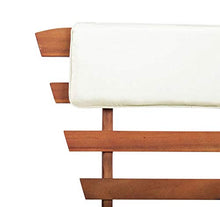 Pissente - Panca da giardino regolabile 2 in 1, letto da giardino convertibile, poltrona relax da giardino in legno con cuscino per cortile terrazzo, hotel