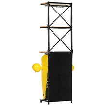 vidaXL Cantinetta Vini a Trattore Giallo 49x31x170cm Massello di Mango