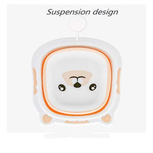 Cane del Fumetto Lavabo Bambini Pieghevole 12 Colori di plastica Portatile Lavabo Lavabo Bambino Bagno Viaggi Accessori Lavate, A-Orange-S