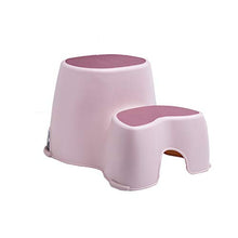Toilet stool Sgabello per Bambini A Doppia Altezza A 2 Gradini, Poggiapiedi Antiscivolo per Bambini, per Bagno O Cucina Sgabelli per Vasino, Design Multifunzionale A Due Fasi (Verde)