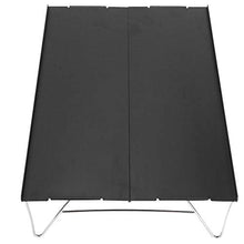 TAKE FANS, tavolo da barbecue da esterno ultra-leggero portatile pieghevole in lega di alluminio tavolo per picnic, nero classico