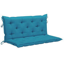 vidaXL Cuscino per Dondolo Azzurro 120 cm in Tessuto