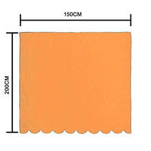 Yeglg - Parasole rettangolare con protezione UV al 95% per tende da sole, 2 m x 1,5 m, per esterni, terrazza, giardino, terrazza, tenda da sole, colore: arancione
