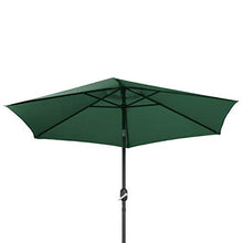Ribelli Ombrellone Parasole ombrellone da Giardino ombrellone da Spiaggia Balcone Protezione dal Sole, colorazione:Verde Scuro, Diametro:270 cm