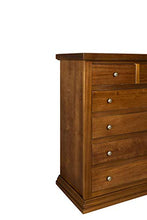 Dmora Comò cassettiera 4 cassetti + 2 cassettoni, Legno, Marrone, 120 x 88 x 55 cm