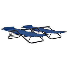 Festnight 2 pz Sedie a Sdraio Pieghevole da Giardino per Esterno con Poggiapiedi Blu/Nero/Rosso/Grigio/Marrone,Lettini Prendisole Pieghevoli Esterno con Poggiapiedi