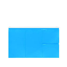Mobile Bagno Sospeso in Legno Vaduz Salvaspazio con 2 Ante E 2 Cassetti Design Moderno con Lavabo in Ceramica Mobiletto Arredamento per Interni Arredo, 90 x 36 x 50 Cm Colore Puffo