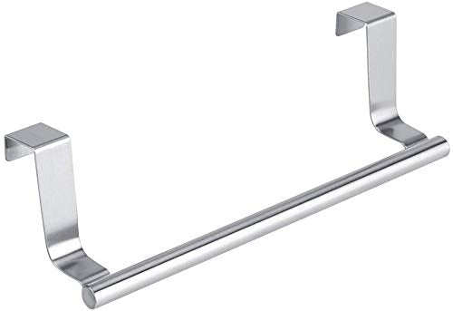 Porta asciugamani per bagno, cucina, mensola, cassetto, armadietto, mensola per asciugamani in acciaio inossidabile da appendere alla porta