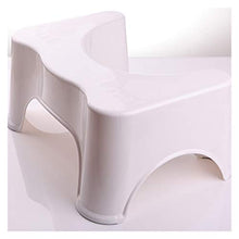 CHENJIAO Squatting Sgabello Folding @ Home Accovacciata Sgabello Bagno Squat Igienici Sgabello Compact Squatty-Potty Sgabello Sede Portatile for La Casa Bagno (Color : White)