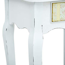 SKM Comodino Bianco 40x30x50,5 cm in Legno