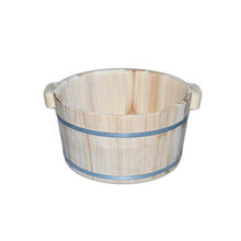 NUBAOgy Pediluvio in Legno, Pediluvio per Uso Domestico con Pediluvio, Vasca per Pediluvio, Pediluvio, Pediluvio, Botte di Abete Profumato, Regalo per La Casa, 17 Cm
