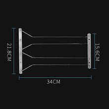 Vetro Dimensioni Holder: 34 * 21,8 * 11,6 Centimetri, MICLAN Doppia Fila in Acciaio Inox Hanging Wine ZhangguoHao