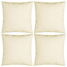 Buyounger Cuscini Decorativi 4 pz Crema 40x40 cm in Tessuto