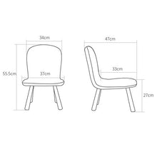 WFF Sedia da Ufficio Sedia, Struttura in Legno massello Struttura Gambe in Un Pezzo Schienale Sedile Nucleo in Spugna Bambino Learn Sedia da Scrittura 7 Colori Arredo Bar (Color : Brown)