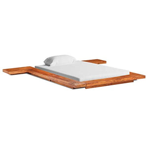 SKM Giroletto Futon Giapponese in Legno Massello Acacia 140x200 cm (51.98kg)