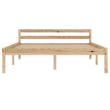 Lasamot Giroletto in Legno massello di Pino Color Legno Chiaro, giroletto per Camera da Letto, giroletto Pratico per Famiglie in Stile Moderno 206 x 146 x 60 cm  con 4 cassetti
