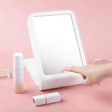 Yinuoday Due- in- Uno Multifunzionale Specchio per Il Trucco HA Condotto Dimmerabile Portatile Specchio Cosmetico con Tre Livelli di Luminosità Luci con Lampada del Chiodo E Tre Opzioni di