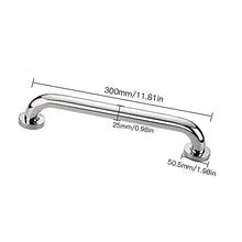 KiKiHong Maniglione Doccia Bagno Maniglione di Sicurezza Acciaio Inossidabile Maniglione Bagno per WC, Bagno, Cucina (30cm)
