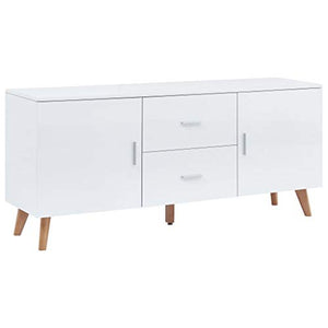 FAMIROSA Credenza Bianca 160x40x70 cm in MDF