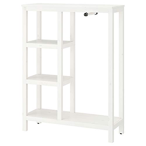 HEMNES armadio aperto 99x37x130 cm bianco tinto