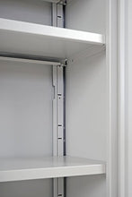 Armadietto da archivio faldoni Valberg 2 ante 4 ripiani acciaio 37x92x140cm ~ grigio