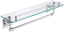 Great Coat Ganci, Mensola di vetro for bagno, 1 rack for il trucco a 1 livello con Portasciugamano, Mensole da cucina in 304, il 18,5 '' in acciaio inossidabile e tempi;5.1 '' e tempi;5.1 '' Tieni la