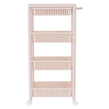 &ripiano di stoccaggio Dell'organizzatore di immagazzinaggio cremagliera, Cucina Bagno Mensola di rotolamento del carrello spesa Food Storage carrello del basamento della Salva Spazio Scaffale di fini