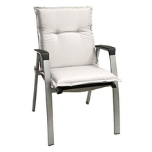 Beautissu Cuscino sedia da giardino Base NL - cuscino per sedie sdraio e poltrone da giardino - cuscino seduta da esterni ed interni - cuscino imbottito comodo e resistente - 100x50x6cm Beige chiaro