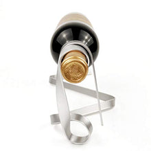 LIOOBO Ferro a Forma di Nastro Sospensione Singolo portabottiglie portabottiglie Creativo portabottiglie in Metallo portabottiglie da Vino Champagne per Bar di casa