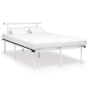 Tidyard Struttura Letto Singolo in Metallo Nero con Doghe 90x200 cm/120x200 cm,Giroletto Singolo in Mettallo,Letto con Doghe,Letto in Metallo,Struttua Letto Una Piazza e Mezza 120x200 cm