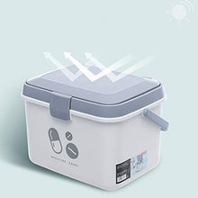 MYHZH Portatile Leggero Medicina Storage Box, sigillato Contro Polvere e umidità, Adatto a Famiglia Medicina Box e Medicina all'aperto Scatole