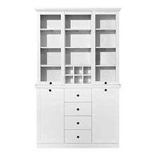 Unknow Set Buffet Soggiorno Armadio Armadio Baxter, 120 x 194 x 41 cm Bianco con Ampio Spazio di archiviazione
