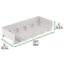 mDesign Scaffali per Bottiglie di Vino impilabili – Portabottiglie in plastica per 5 Bottiglie – Organizer in plastica per Ogni Tipo di Bottiglia – Grigio Chiaro