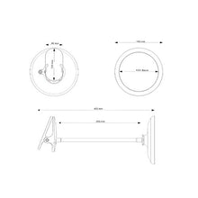 OMLTER Portatile Specchio Trucco con Clip, 360° Flessibile Cigno Collo Bellezza Specchio per Trucco E Rasatura, 3X Ingrandire Desktop Vanity Mirror con LED Luce