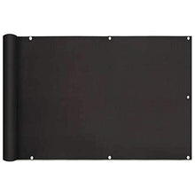 YIFANDU Copertura per Balcone 1.1x9m Anti UV Telo Frangivento Parasole Installazione Semplice per Balcone Giardino terrazza, Nero