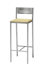 ASTIMESA Sgabello alto da cucina, 70 cm, finta pelle beige