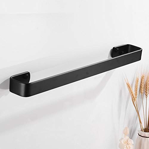 Porta Asciugamani Towel Bar Black Portasciugamani Attaccatura Del Supporto Di Montaggio A Parete Bagno Bagno Titolare Tovagliolo Di Alluminio Creativa Accappatoio Gancio Ferroviario Portasciugamani