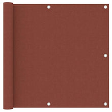 vidaXL Paravento da Balcone Terracotta 90x500 cm Tessuto Oxford