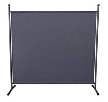 QUICK STAR 2 Pezzi Paravento da Giardino 180 x 178 cm Divisorio in Tessuto Balcone Protezione della Privacy Grigio
