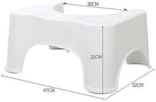Sgabello da Toilette da Bagno, Sgabello da Toilette accovacciato Antiscivolo Ausilio per Il Bagno Sgabello da Bagno in plastica Aiuta ad alleviare la stitichezza, da Usare in Qualsiasi Bagno 7.1