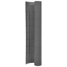 vidaXL Recinzione da Giardino a Doppio Lato Durevole Flessibile Schermo Privacy Divisorio Pannelli Frangivento 170x500 cm Grigia in PVC