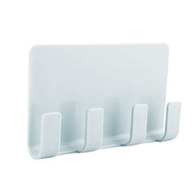 Ganci adesivi da parete, gancio autoadesivo ABS da 1,2 pollici per armadio da cucina per bagno da cucina - Impermeabile(blu)