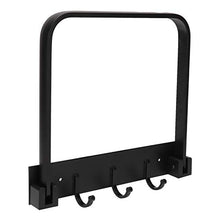 Portasciugamani Portasciugamani durevole Portasciugamani design a parete pieghevole liscio per cucina Nero